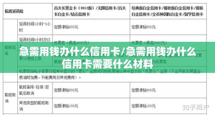 急需用钱办什么信用卡/急需用钱办什么信用卡需要什么材料