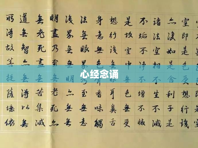 心经念诵(心经念诵全文3遍)