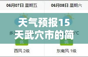 天气预报15天武穴市的简单介绍/武穴市天气预报30天查询