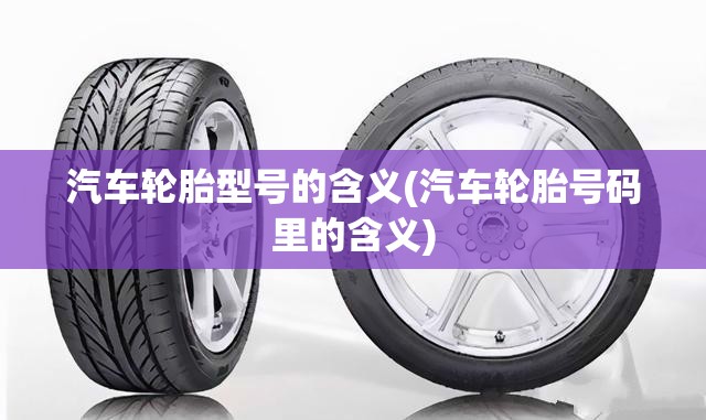 汽车轮胎型号的含义(汽车轮胎号码里的含义)