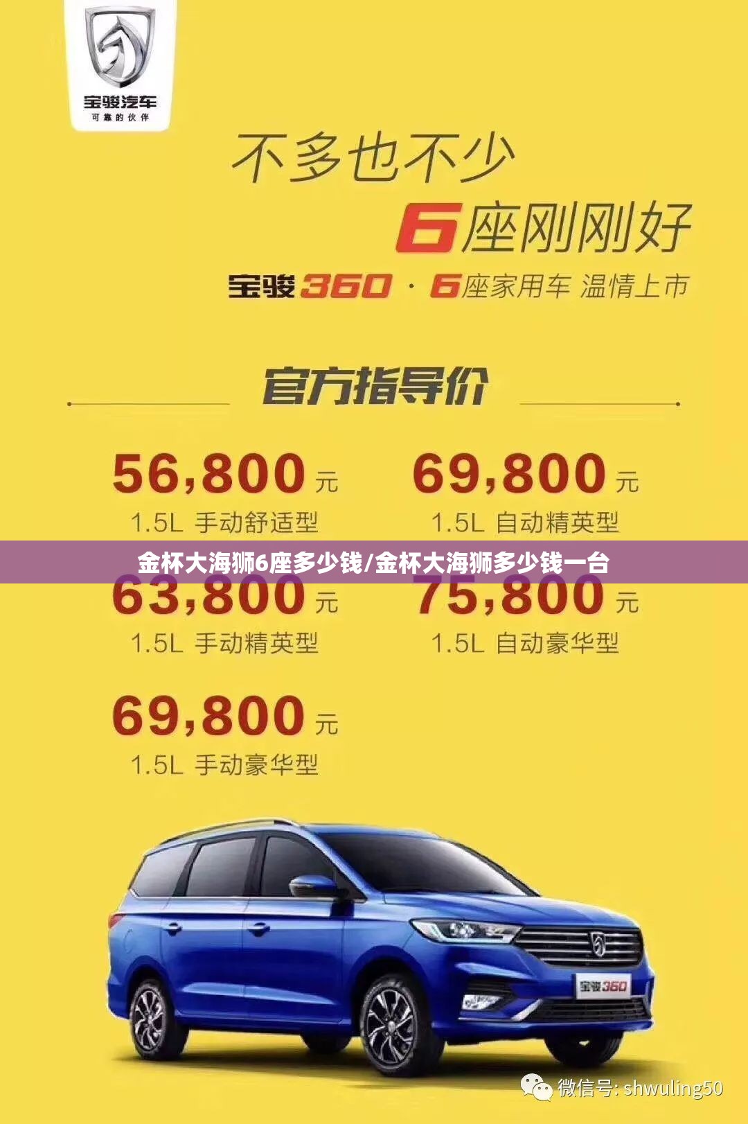 金杯大海狮6座多少钱/金杯大海狮多少钱一台 金杯大海狮6座多少钱/金杯大海狮多少钱一台