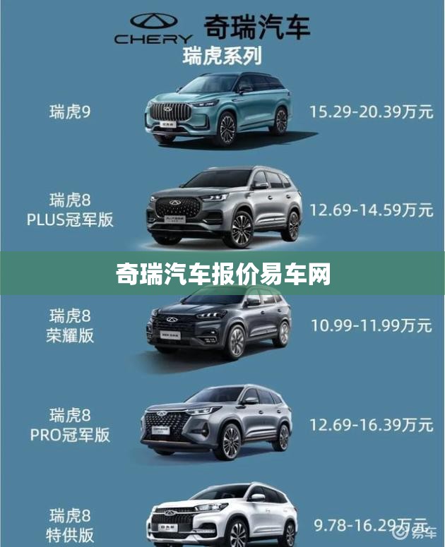 【奇瑞汽车报价易车网,奇瑞汽车费用表和图片大全】