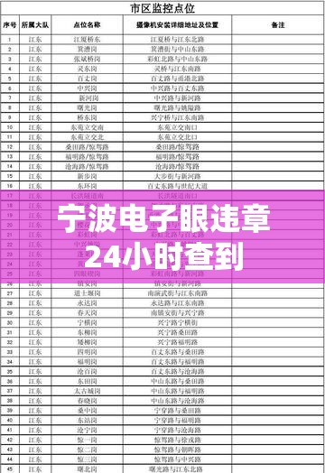 宁波电子眼违章24小时查到(宁波电子拍违章几天能查到) 宁波电子眼违章24小时查到(宁波电子拍违章几天能查到)