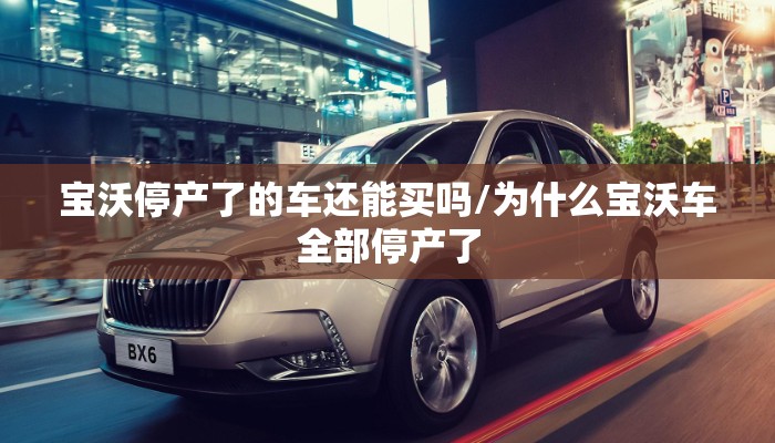 宝沃停产了的车还能买吗/为什么宝沃车全部停产了 宝沃停产了的车还能买吗/为什么宝沃车全部停产了