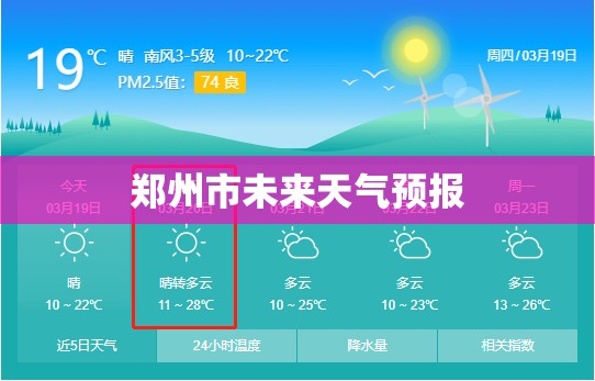 郑州市未来天气预报(郑州市未来三天天气预报)