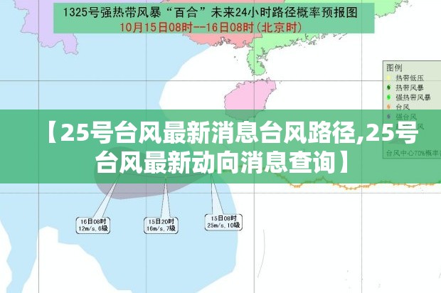 【25号台风最新消息台风路径,25号台风最新动向消息查询】