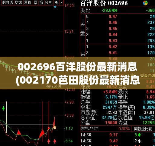 002696百洋股份最新消息(002170芭田股份最新消息) 002696百洋股份最新消息(002170芭田股份最新消息)
