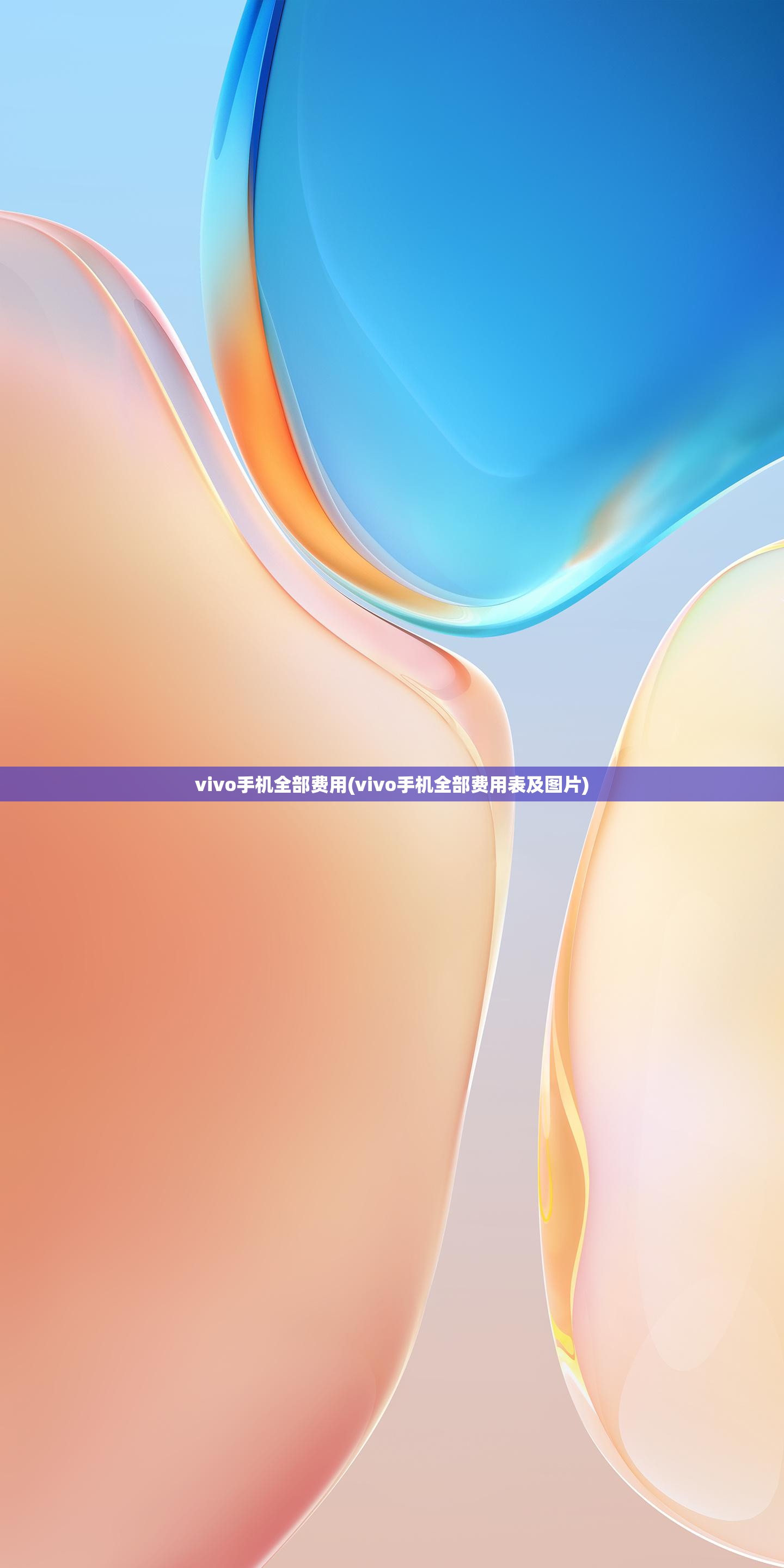 vivo手机全部费用(vivo手机全部费用表及图片) vivo手机全部费用(vivo手机全部费用表及图片)