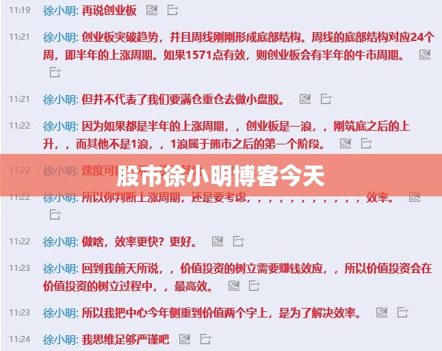 股市徐小明博客今天(徐小明的最新博客)