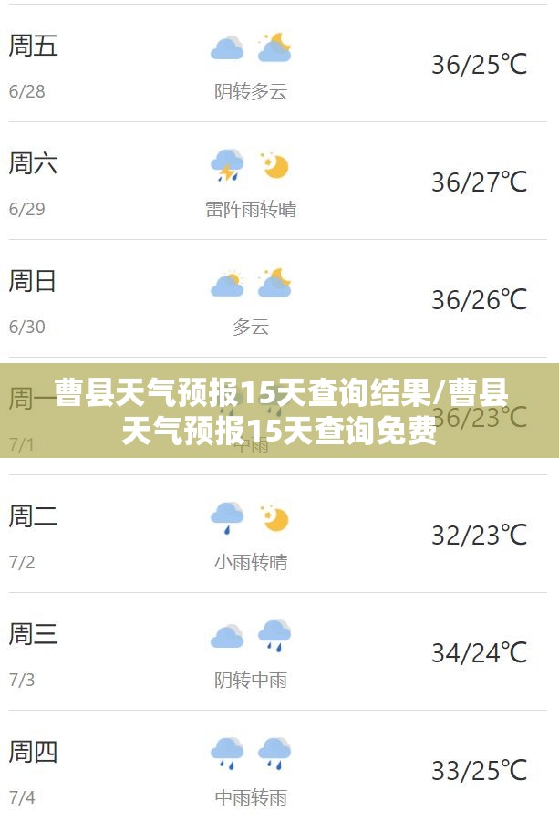 曹县天气预报15天查询结果/曹县天气预报15天查询免费 曹县天气预报15天查询结果/曹县天气预报15天查询免费
