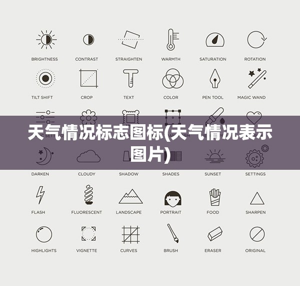 天气情况标志图标(天气情况表示图片)
