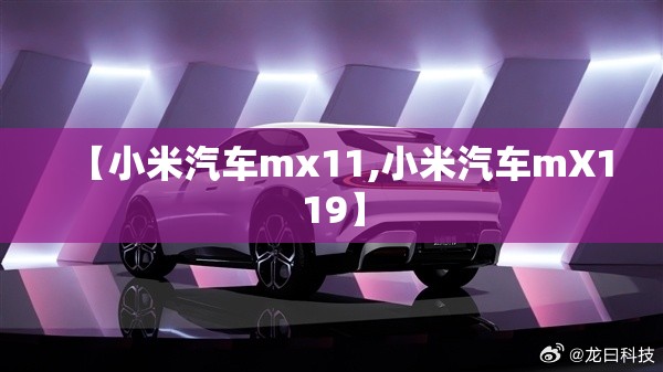 【小米汽车mx11,小米汽车mX119】